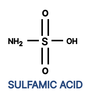 Chemical Structure of Sulfamic Acid (H3NSO3)